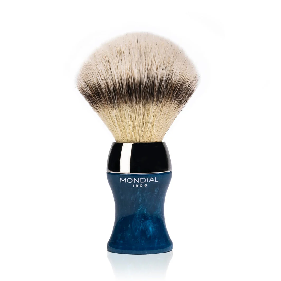 3-Piece Wet Shaving Set: 'Heritage' Axolute Blue Resin with Bergamot - Image 4