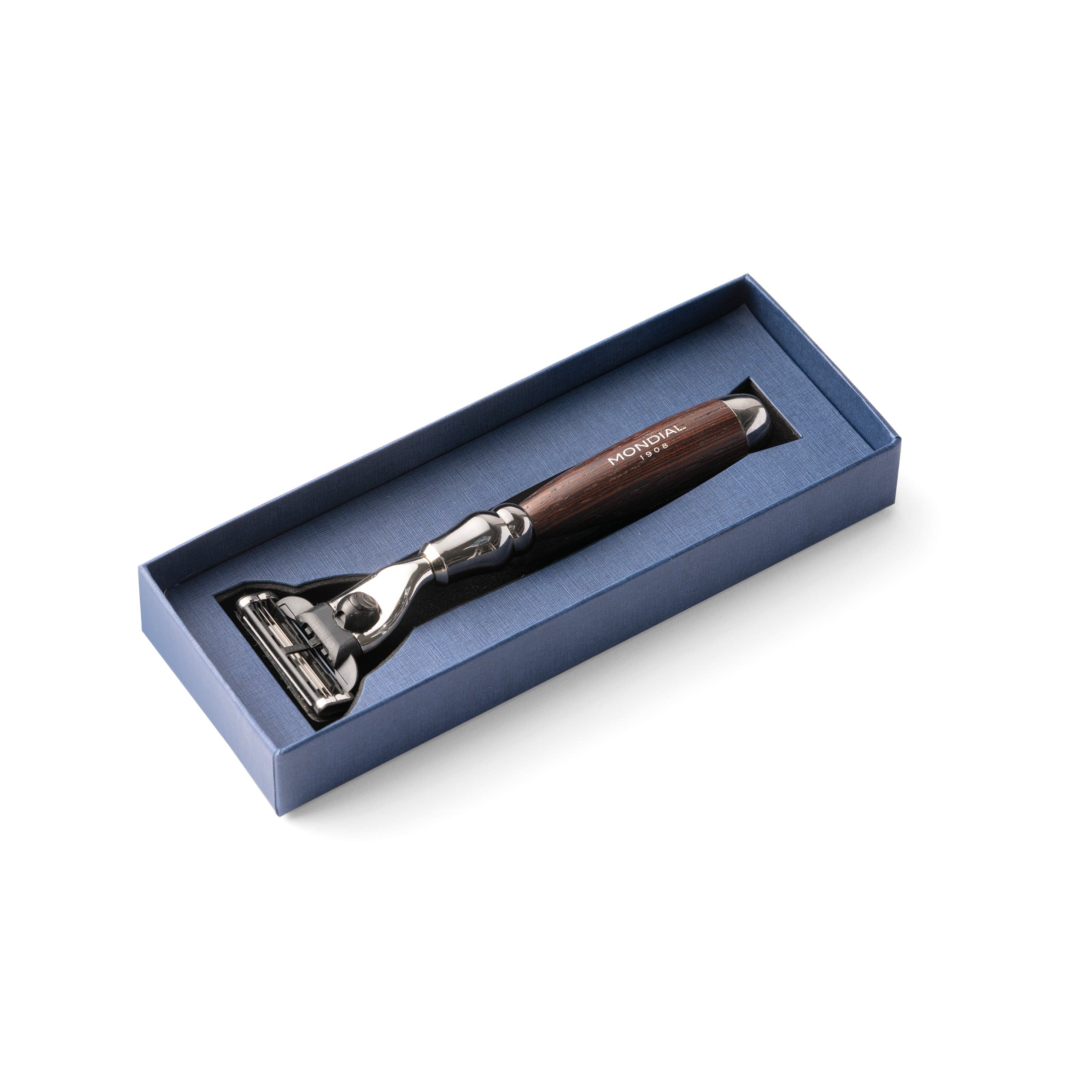 Prestige Cartridge Razor Handle in Wengé Wood - Image 4