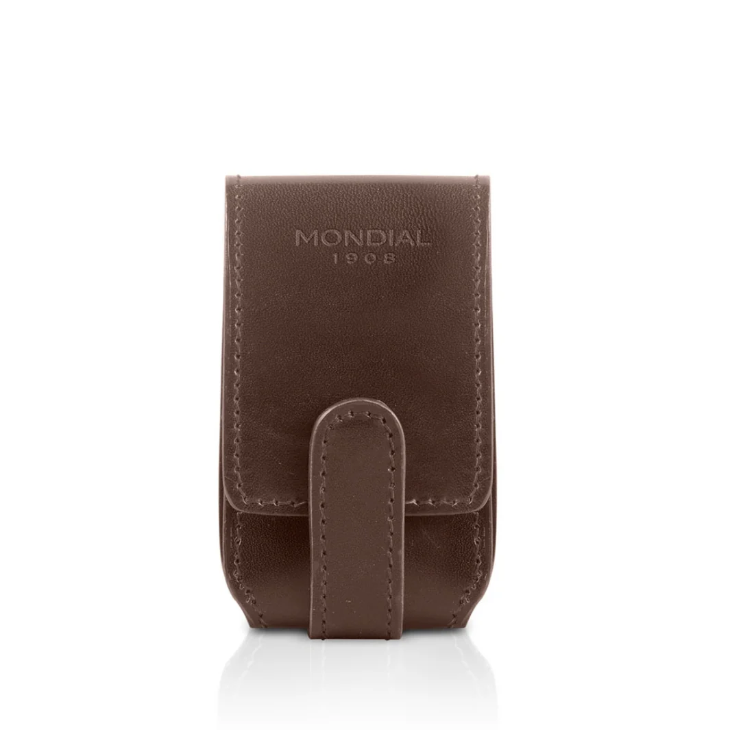 3-Piece Travel Razor & Manicure Set in Tuscan Leather - Image 3