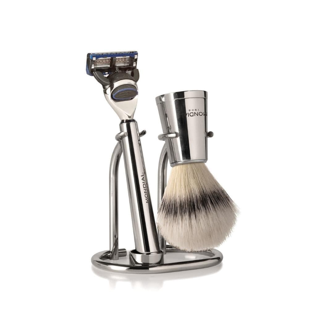 Vespucci Cartridge Razor Handle in Shiny Nickel Metal - Image 7